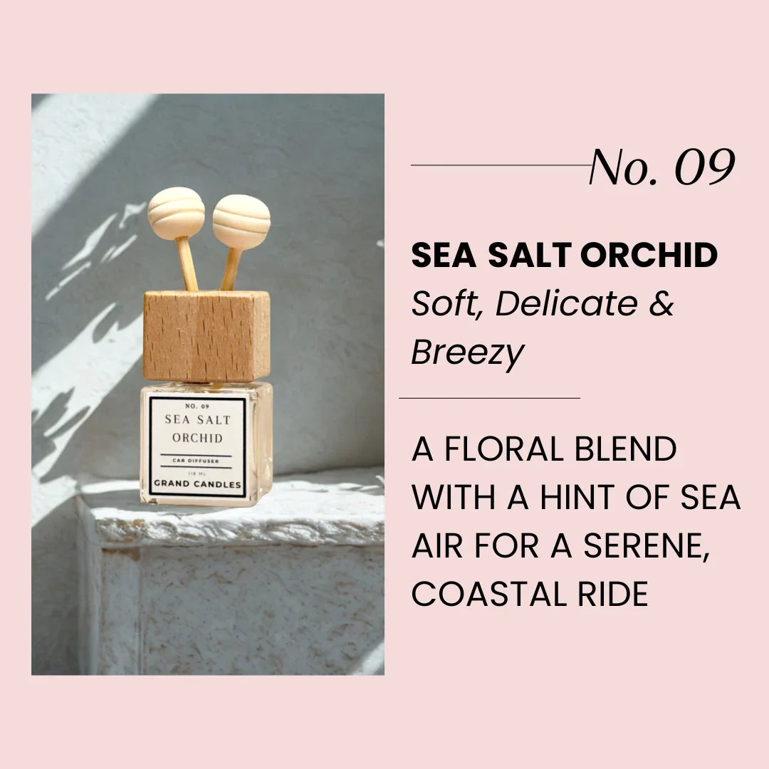 Sea Salt Orchid Car Diffuser Grand Candles LLC