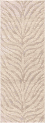 Beige Manteca Zebra Print Area Rug Hauteloom