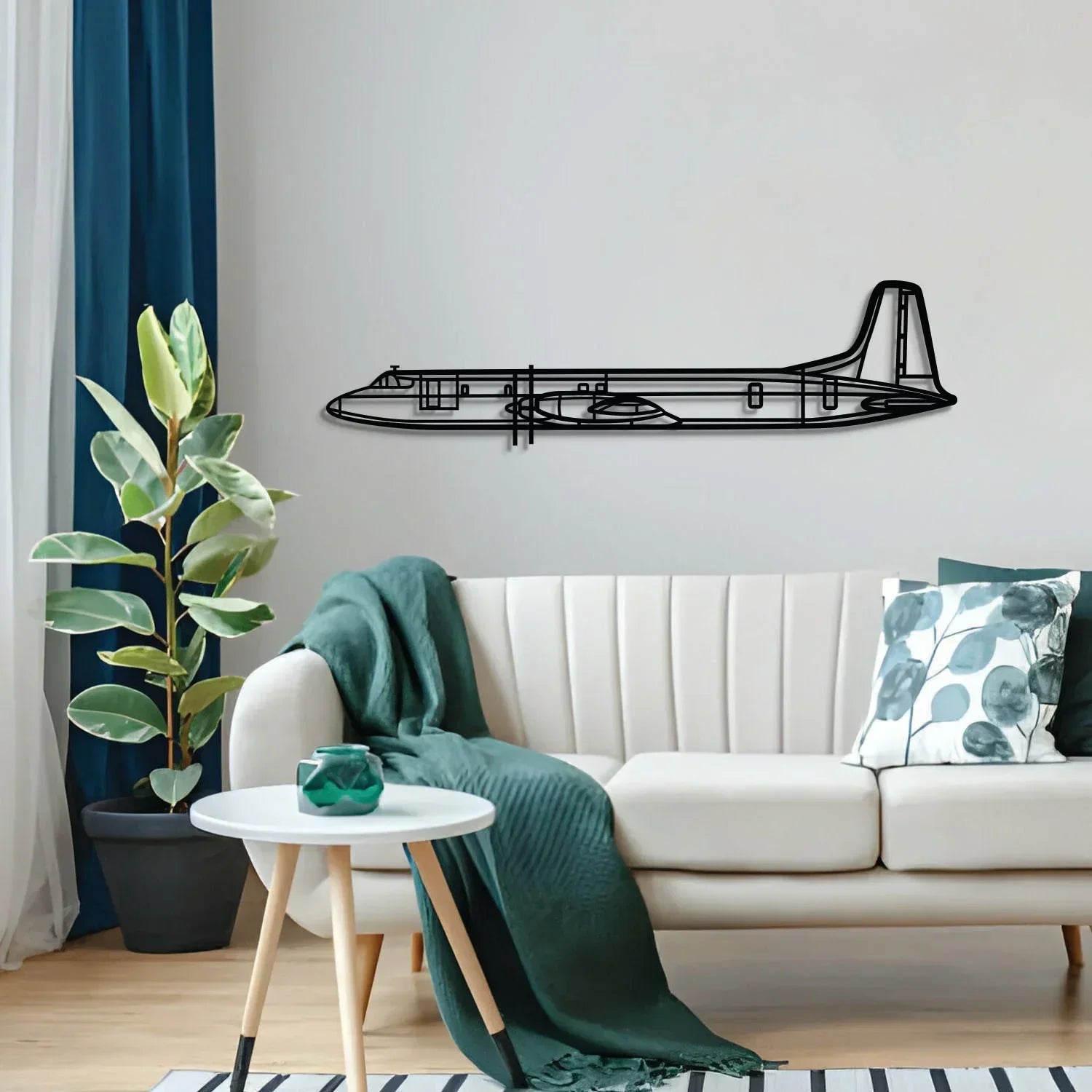 Cl-44 Metal Aircraft Wall Art - Ncp0540, detail shot - House Of Avana