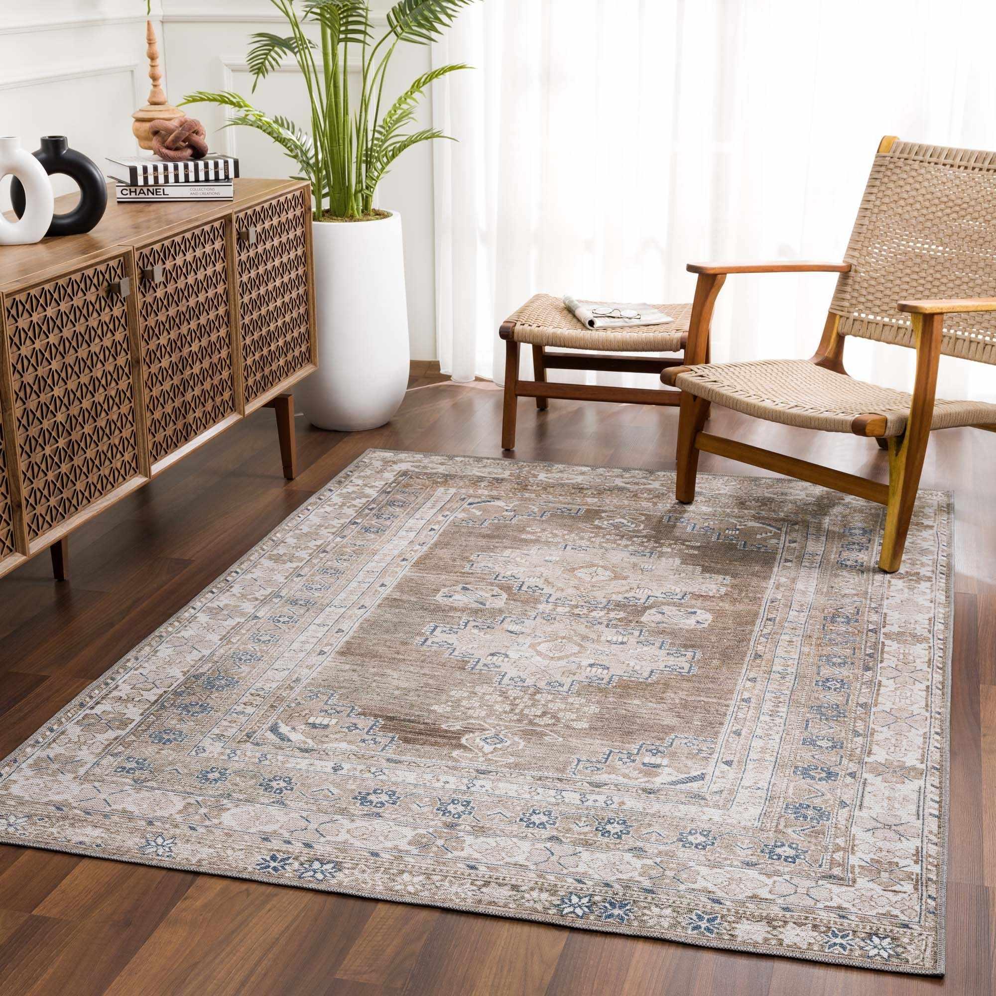 Baltinglass Washable Area Rug Hauteloom