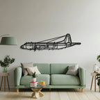 Cp-140 Aurora Metal Aircraft Wall Art - Ncp0543, side view - House Of Avana