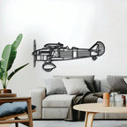 Cr.32 Metal Aircraft Wall Art - Ncp0544, back view - House Of Avana