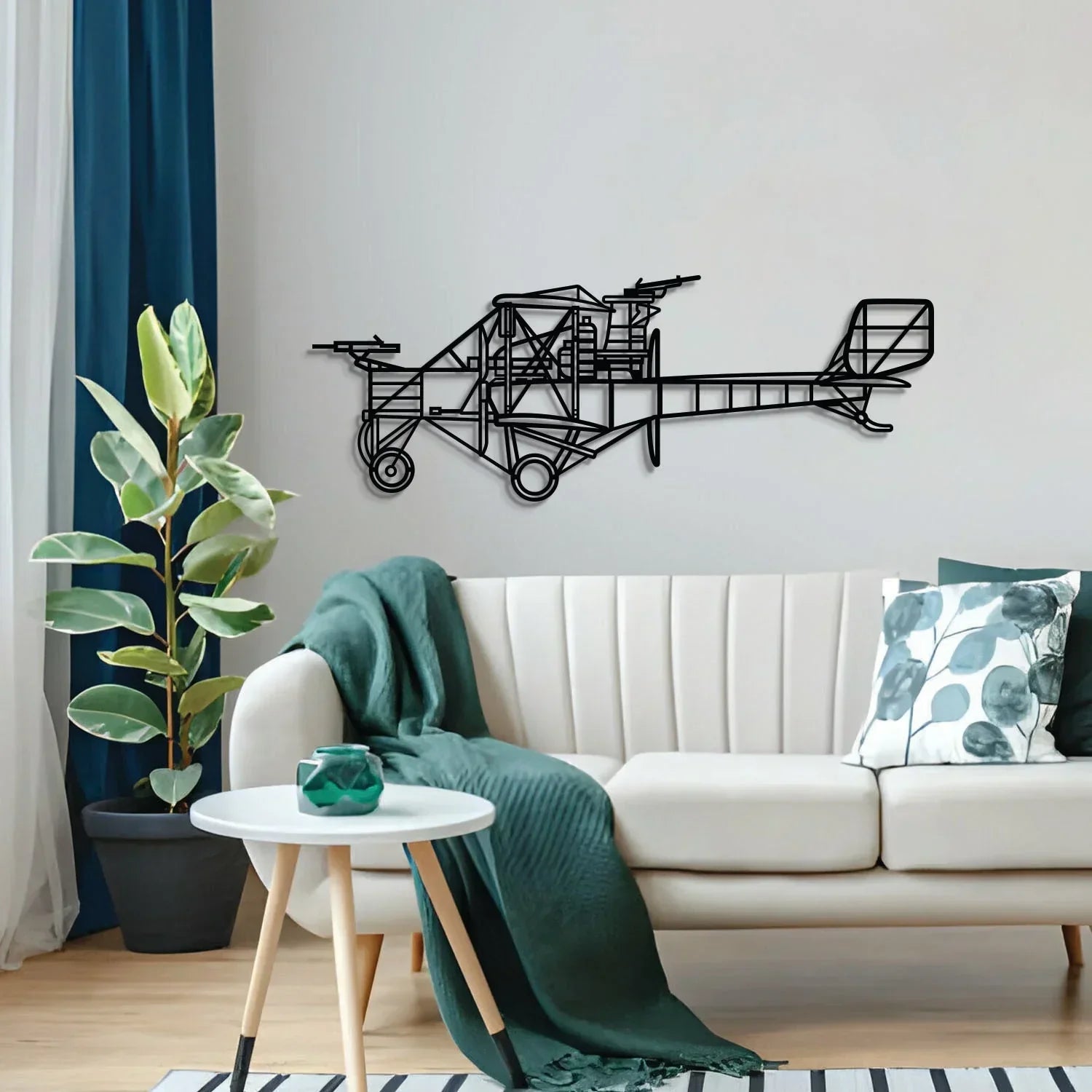 Ca.3 Metal Aircraft Wall Art - Ncp0534, detail shot - House Of Avana