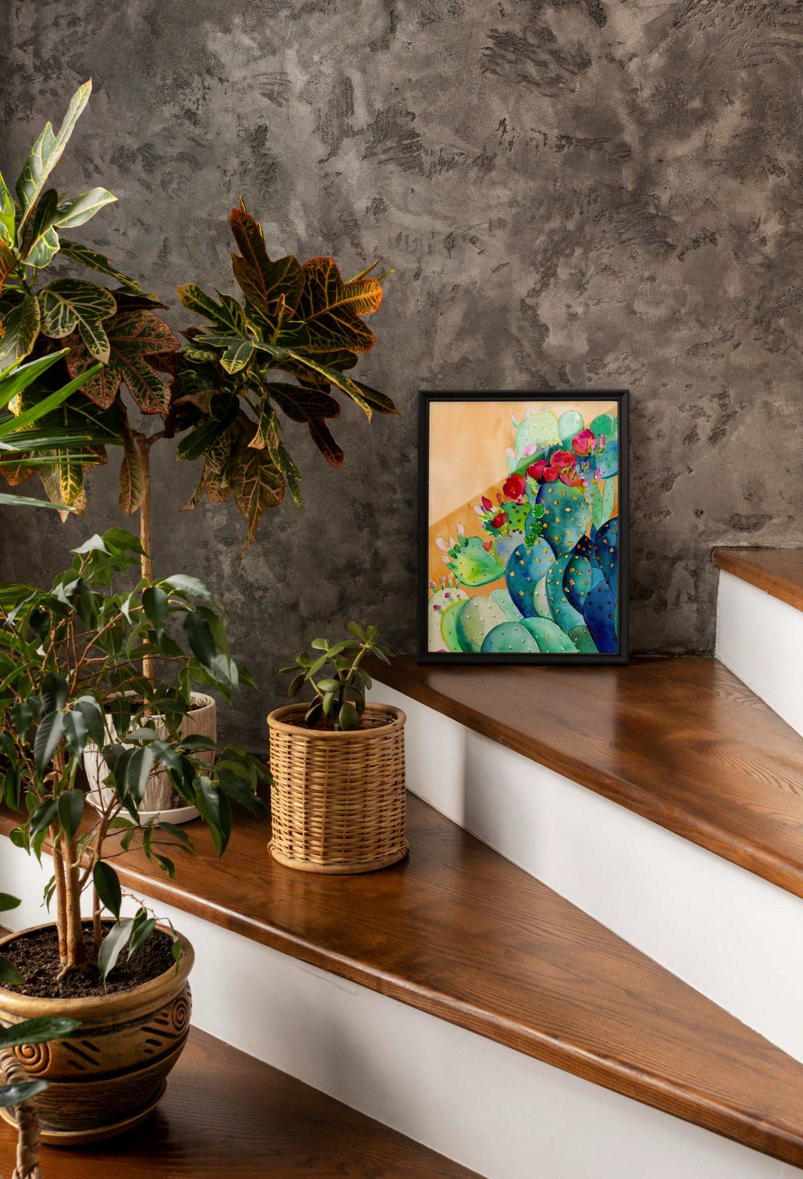 Cactus Garden Art Print – Archival Botanical & Nature Wall Art