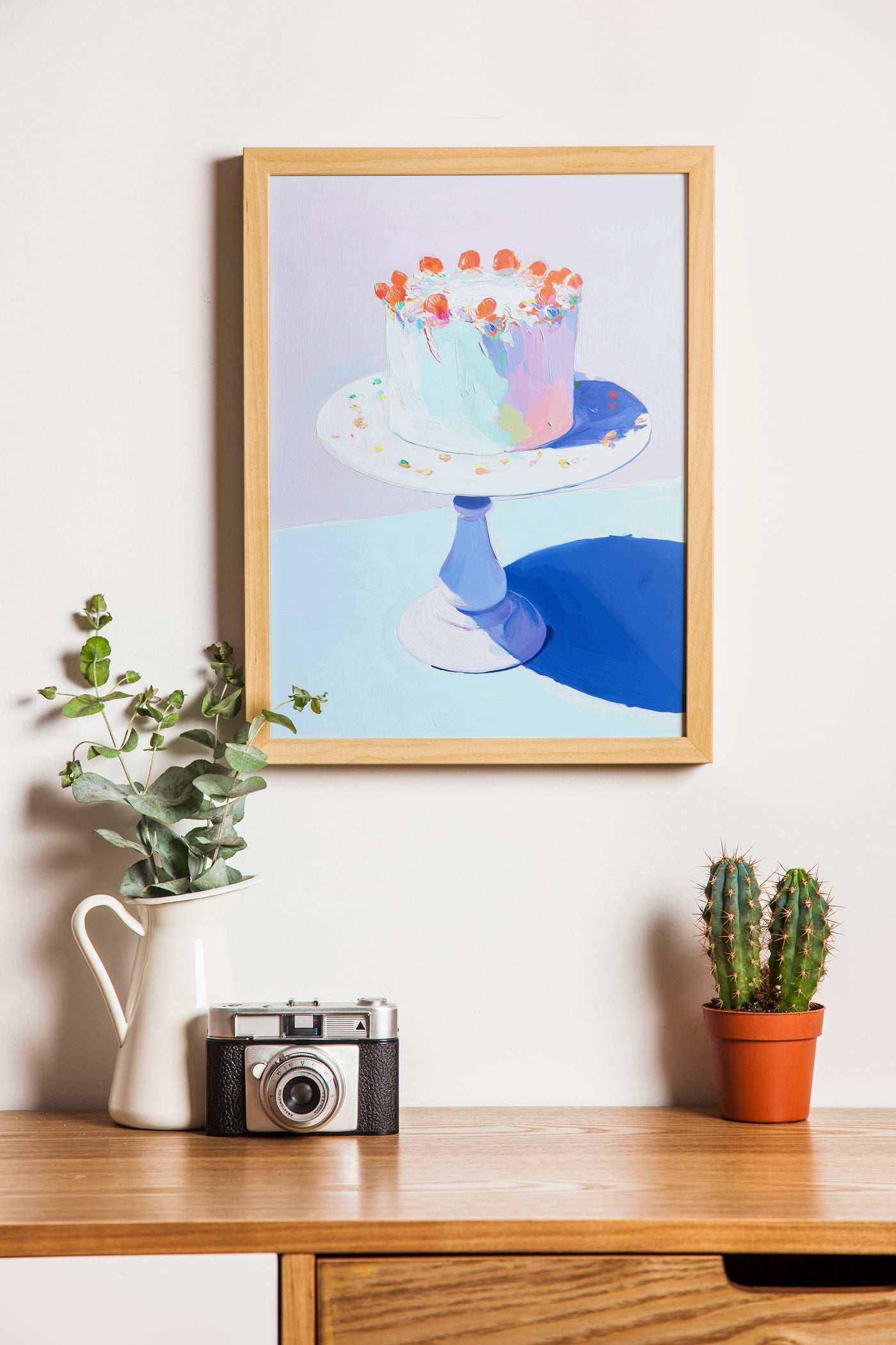 Cake Study I Art Print – Modern Dessert Wall Art for Café Décor