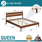 Callisto Solid Wood Bed Frame