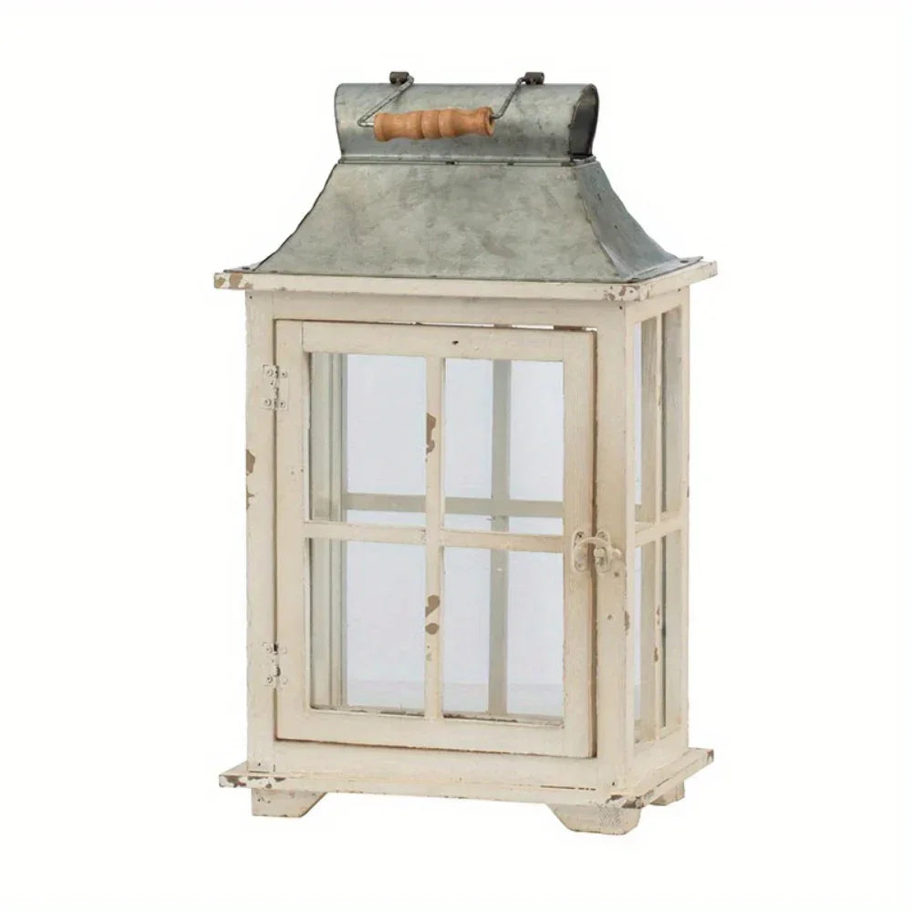 S Exquisite Wooden Candle Lantern Decorative Set for Home, Garden, and Wedding Decor - Large and Small... - House Of Avana