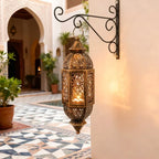 Candle Lantern - Hanging Cast Iron