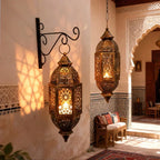 Candle Lantern - Hanging Cast Iron