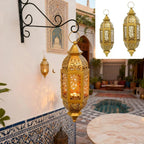 Candle Lantern - Hanging Cast Iron