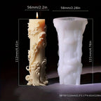 Candle Mold - Romantic Wax Irregular, angled view - House Of Avana