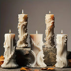 Candle Mold - Romantic Wax Irregular, front view - House Of Avana