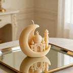 Candle - Scented Ceramic Crescent Moon