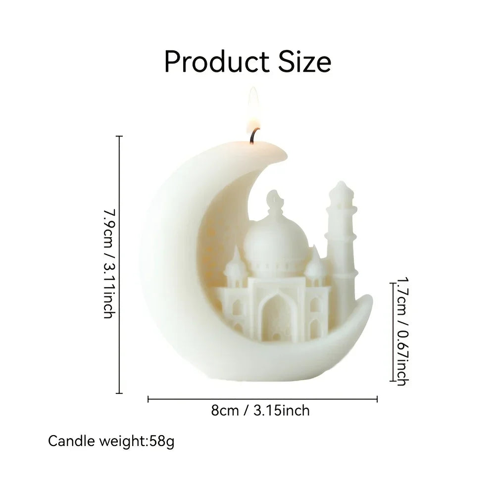 Candle - Scented Ceramic Crescent Moon