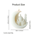 Candle - Scented Ceramic Crescent Moon