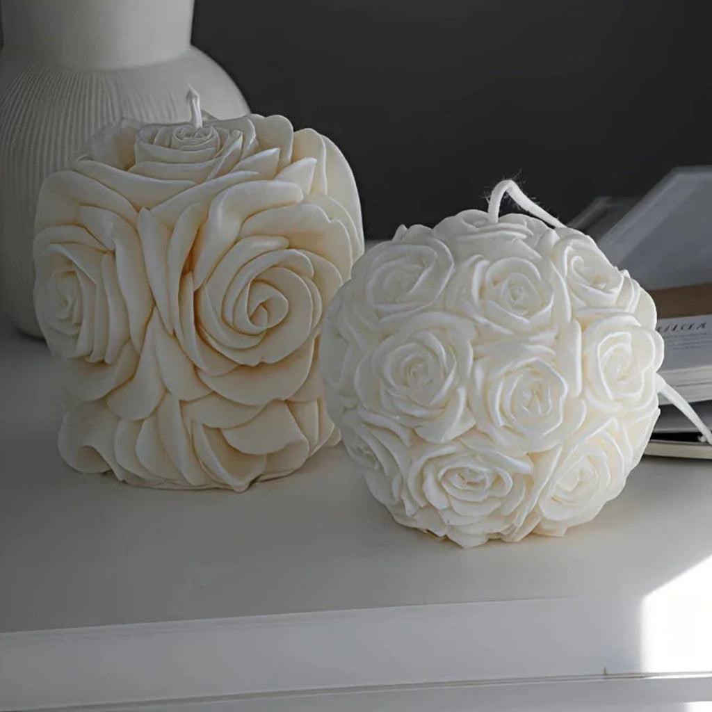 Candle - Scented White Soy Wax 8oz, back view - House Of Avana [[SKU:HOA-CAN-022]]