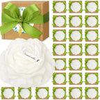 Christmas S Peony Flower Candle Set, Peony Flower Scented Candle Set with Golden Leaf Charm, Card,... - House Of Avana [[SKU:HOA-CAN-028]]