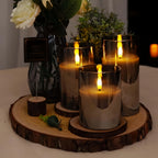 3-pack Flameless Candle Light Set, Premium Gray Electronic Candles, Battery Powered (batteries Not... - House Of Avana