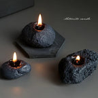S Combination Pack of Meteorite Stone Candles, Creative Home Decorations, Creative Small Gifts for... - House Of Avana [[SKU:HOA-CAN-020]]