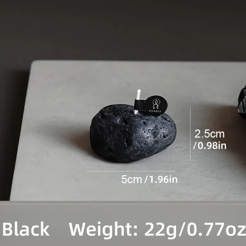 S Combination Pack of Meteorite Stone Candles, Creative Home Decorations, Creative Small Gifts for... - House Of Avana