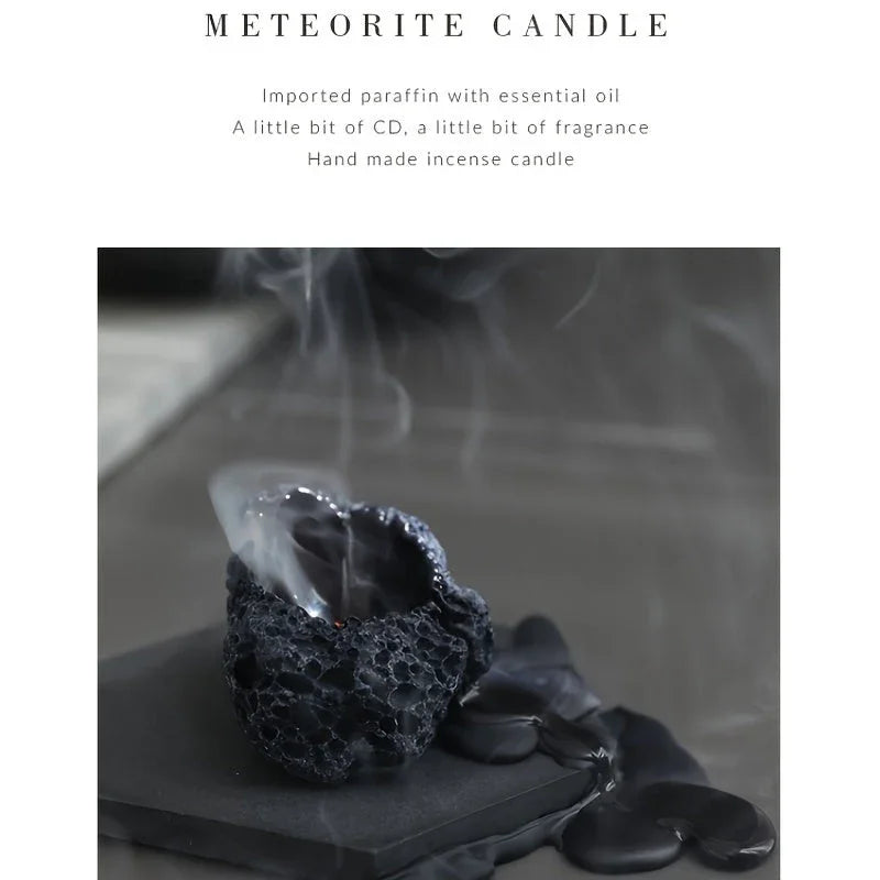 S Combination Pack of Meteorite Stone Candles, Creative Home Decorations, Creative Small Gifts for... - House Of Avana