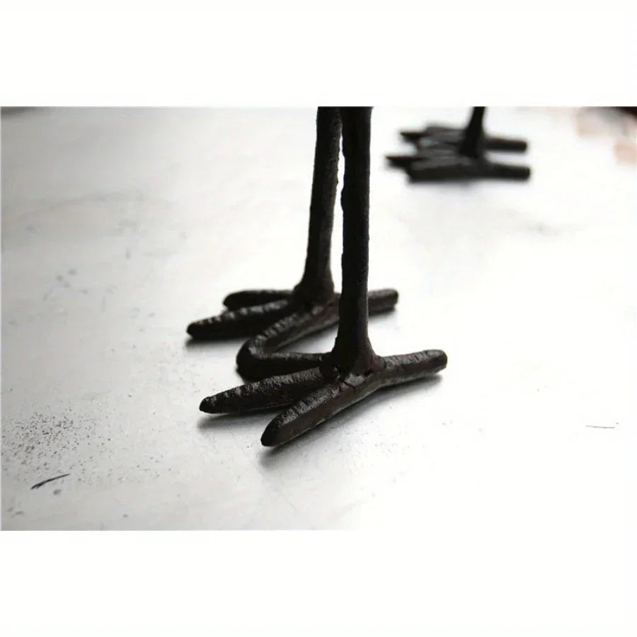 S Cast Iron Country Creative Dinner Candlestick Retro Decoration Oil Lamp Outdoor Old Props Bird Home... - House Of Avana