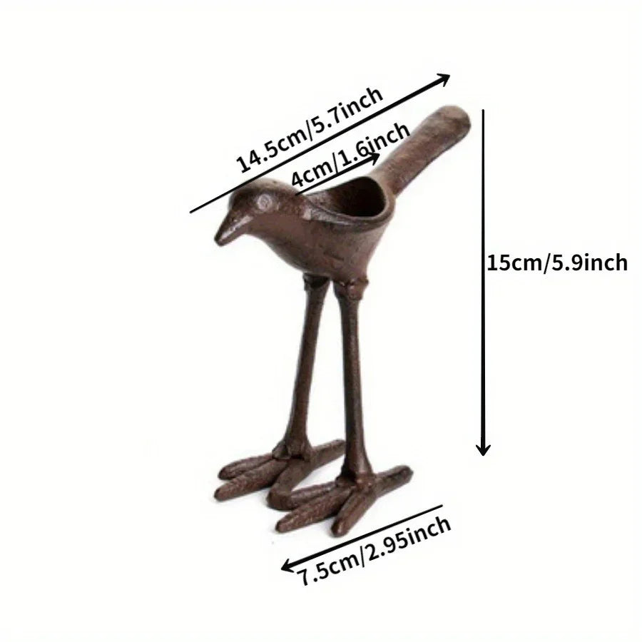 S Cast Iron Country Creative Dinner Candlestick Retro Decoration Oil Lamp Outdoor Old Props Bird Home... - House Of Avana
