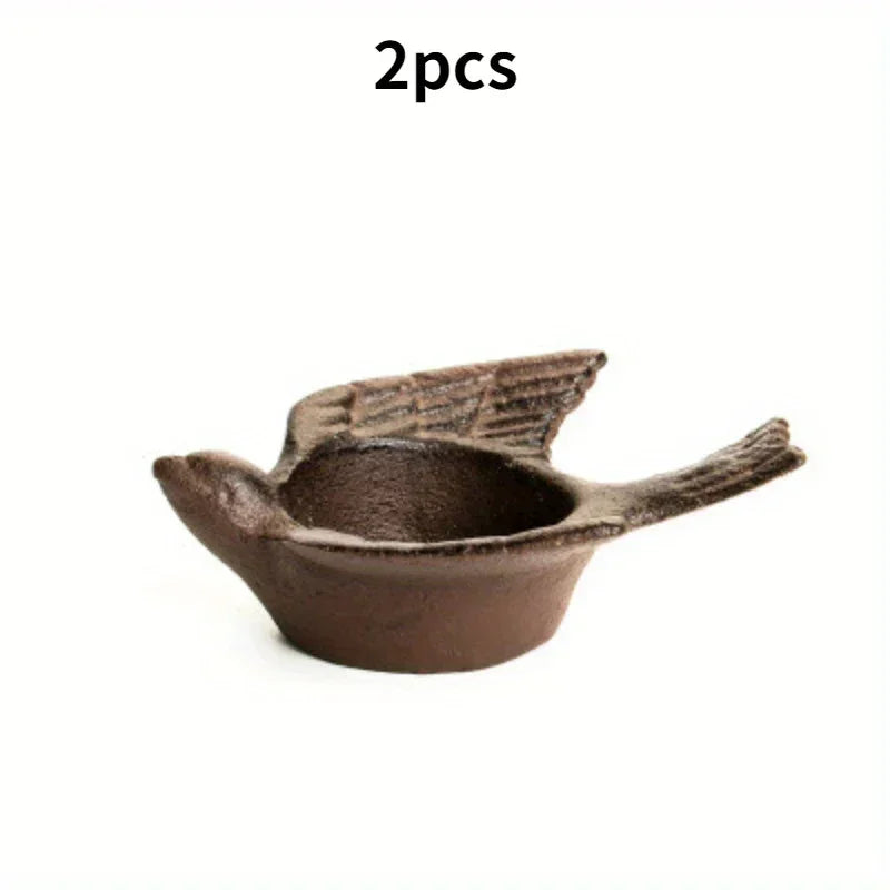 S Cast Iron Country Creative Dinner Candlestick Retro Decoration Oil Lamp Outdoor Old Props Bird Home... - House Of Avana