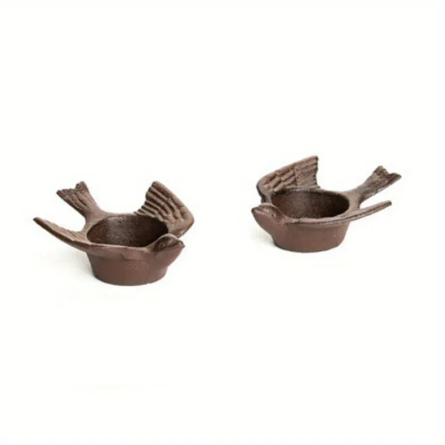 S Cast Iron Country Creative Dinner Candlestick Retro Decoration Oil Lamp Outdoor Old Props Bird Home... - House Of Avana