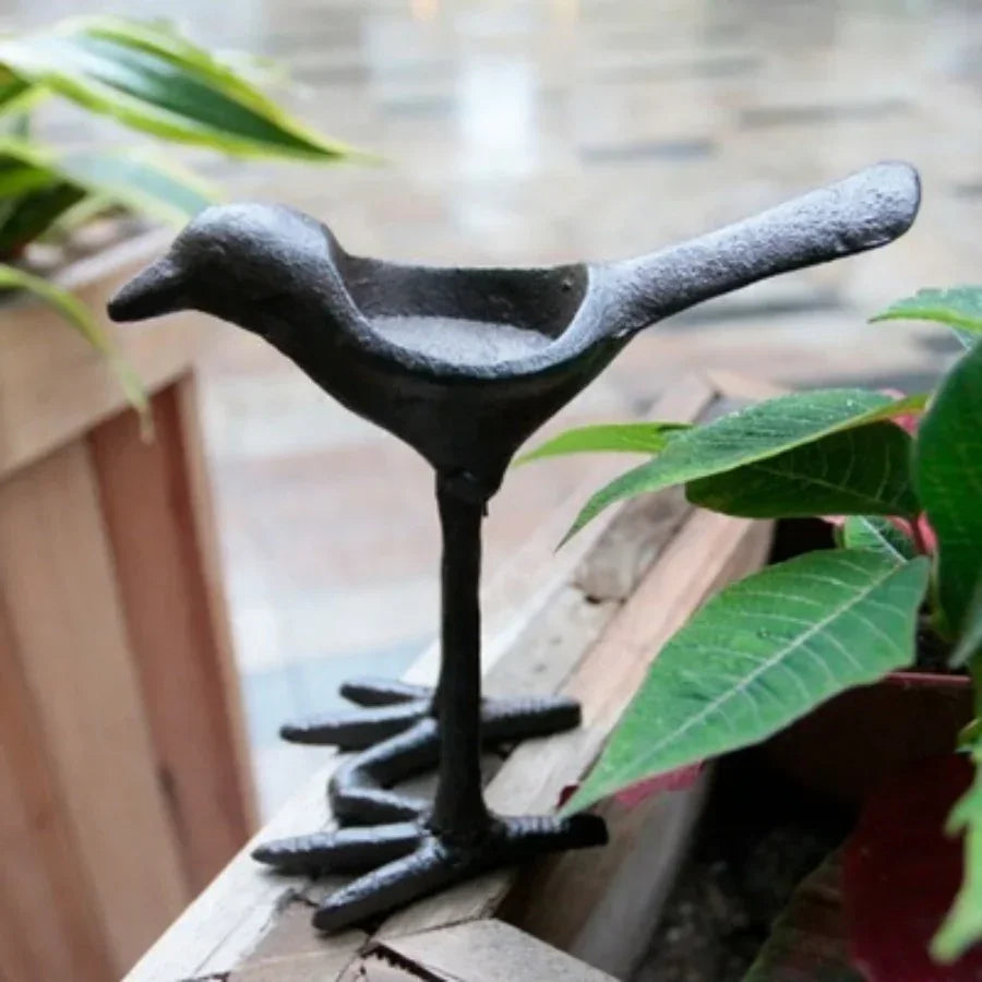 S Cast Iron Country Creative Dinner Candlestick Retro Decoration Oil Lamp Outdoor Old Props Bird Home... - House Of Avana
