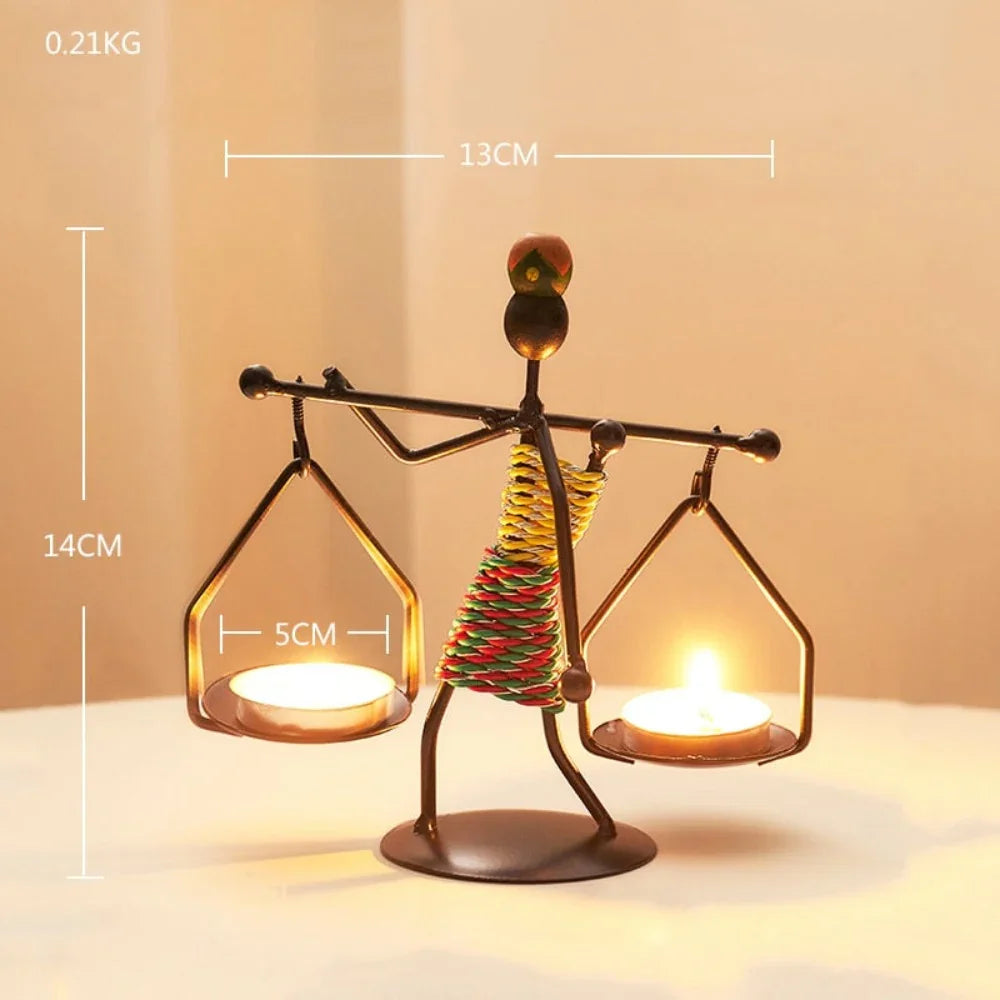 Creative Iron Candle Holder for Home Decor - House Of Avana