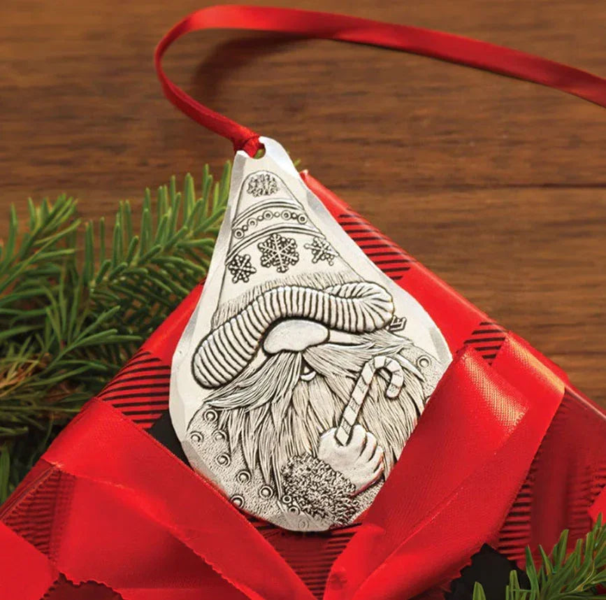 Candy Cane Gnome Ornament