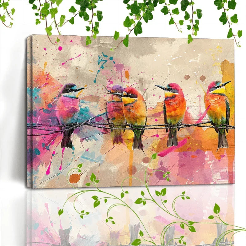 Wooden Framed Canvas Painting Artwork Very Suitable for Office Corridor Home Living Room Decoration... - House Of Avana