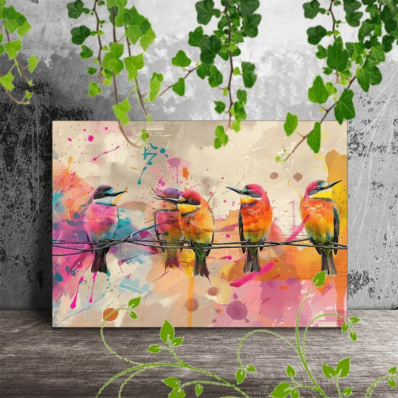 Wooden Framed Canvas Painting Artwork Very Suitable for Office Corridor Home Living Room Decoration... - House Of Avana