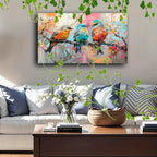 Wooden Framed Canvas Painting Artistic Printing, Corridor Home Living Room Decoration Suspensibility... - House Of Avana