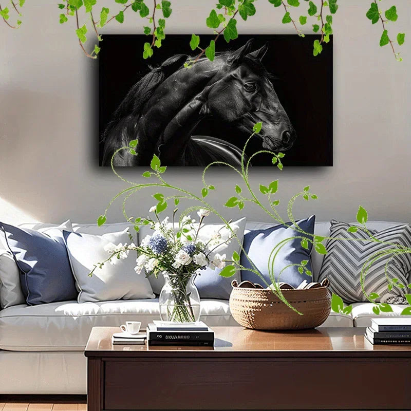 Wooden Framed Canvas Painting Artistic Printing, Corridor Home Living Room Decoration Suspensibility... - House Of Avana