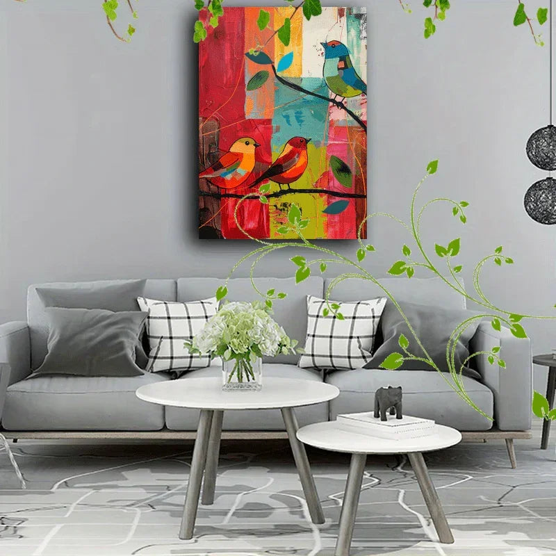 Wooden Framed Canvas Painting Artistic Printing, Corridor Home Living Room Decoration Suspensibility... - House Of Avana