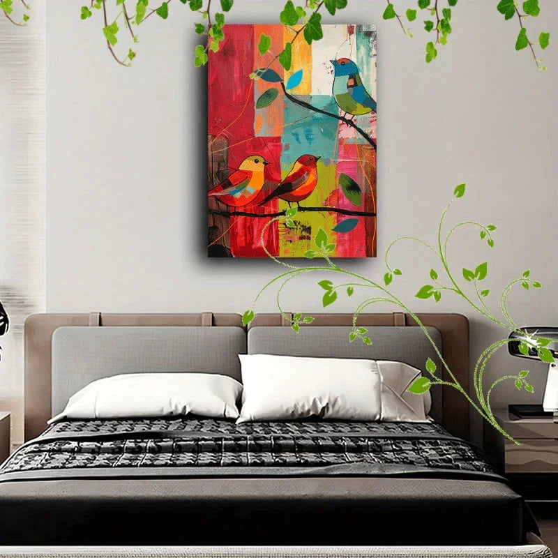 Wooden Framed Canvas Painting Artistic Printing, Corridor Home Living Room Decoration Suspensibility... - House Of Avana