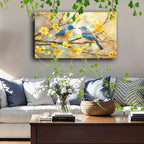 Wooden Framed Canvas Painting Artwork Very Suitable for Office Corridor Home Living Room Decoration Two... - House Of Avana