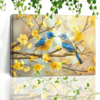 Wooden Framed Canvas Painting Artwork Very Suitable for Office Corridor Home Living Room Decoration Two... - House Of Avana