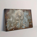 Retro Framed Printed Canvas Posters, White Dandelion Art Prints, Home Decor, Ideal Decorative Wall Art... - House Of Avana