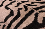 Canvello Black And Beige Tiger Print Throw Pillows | 16 x 24 in (40 x 60 cm) Canvello