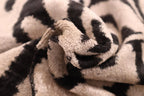Canvello Black And Beige Tiger Print Throw Pillows | 16 x 24 in (40 x 60 cm) Canvello