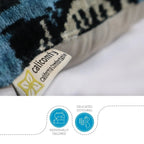 Canvello Black And Blue Throw Pillows | 18x18 | Set of 2 Canvello