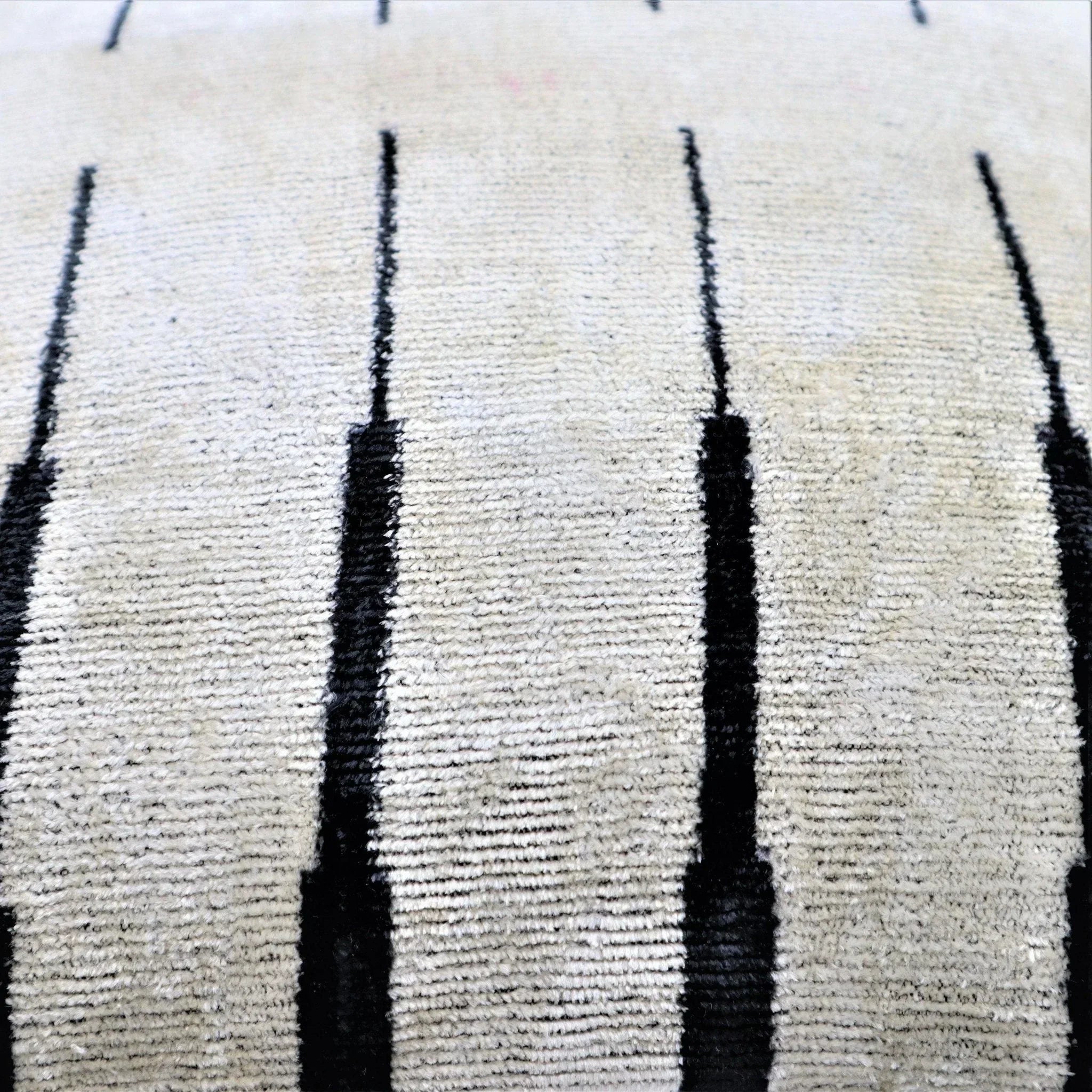 Canvello Black and White Pillows for Couch | 16x16 Inch, angled view - House Of Avana