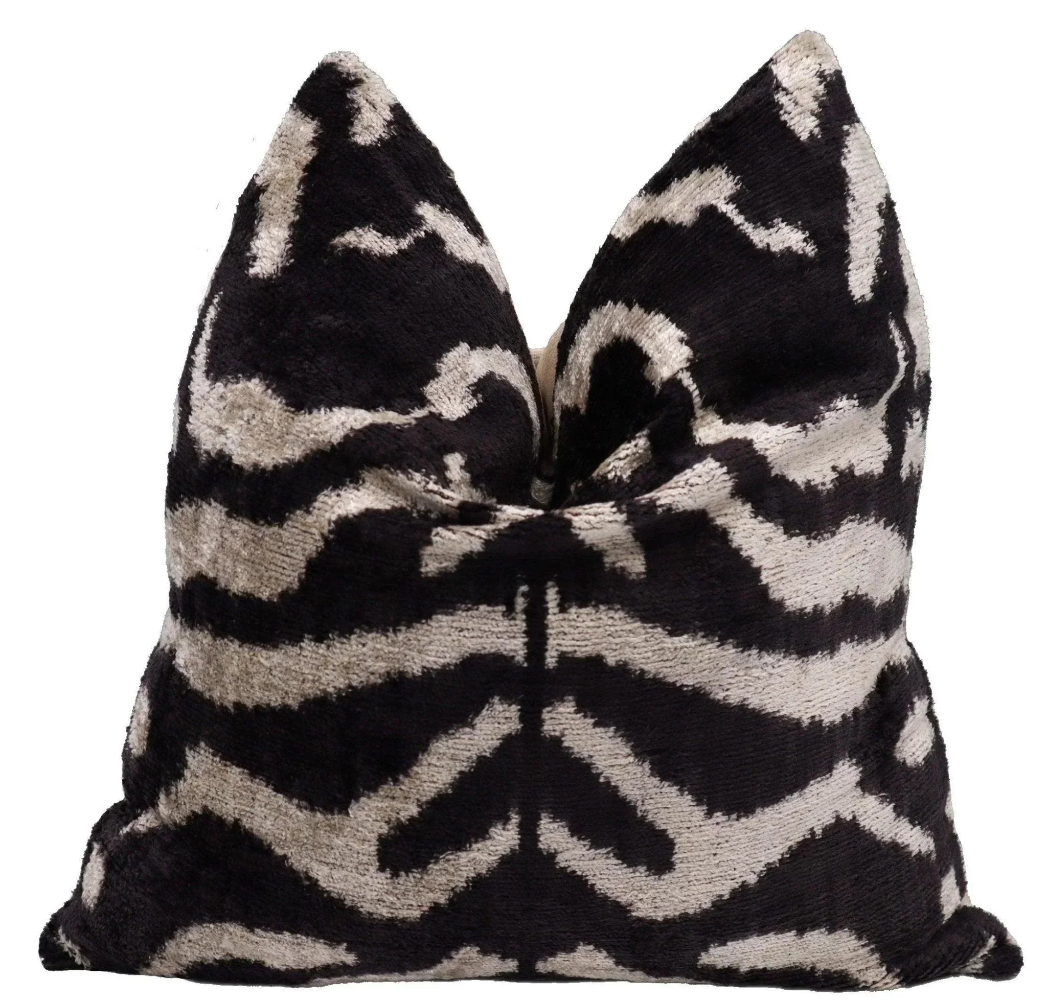 Canvello Black And White Throw Pillow | 16 x 16 in (40 x 40 cm) Canvello