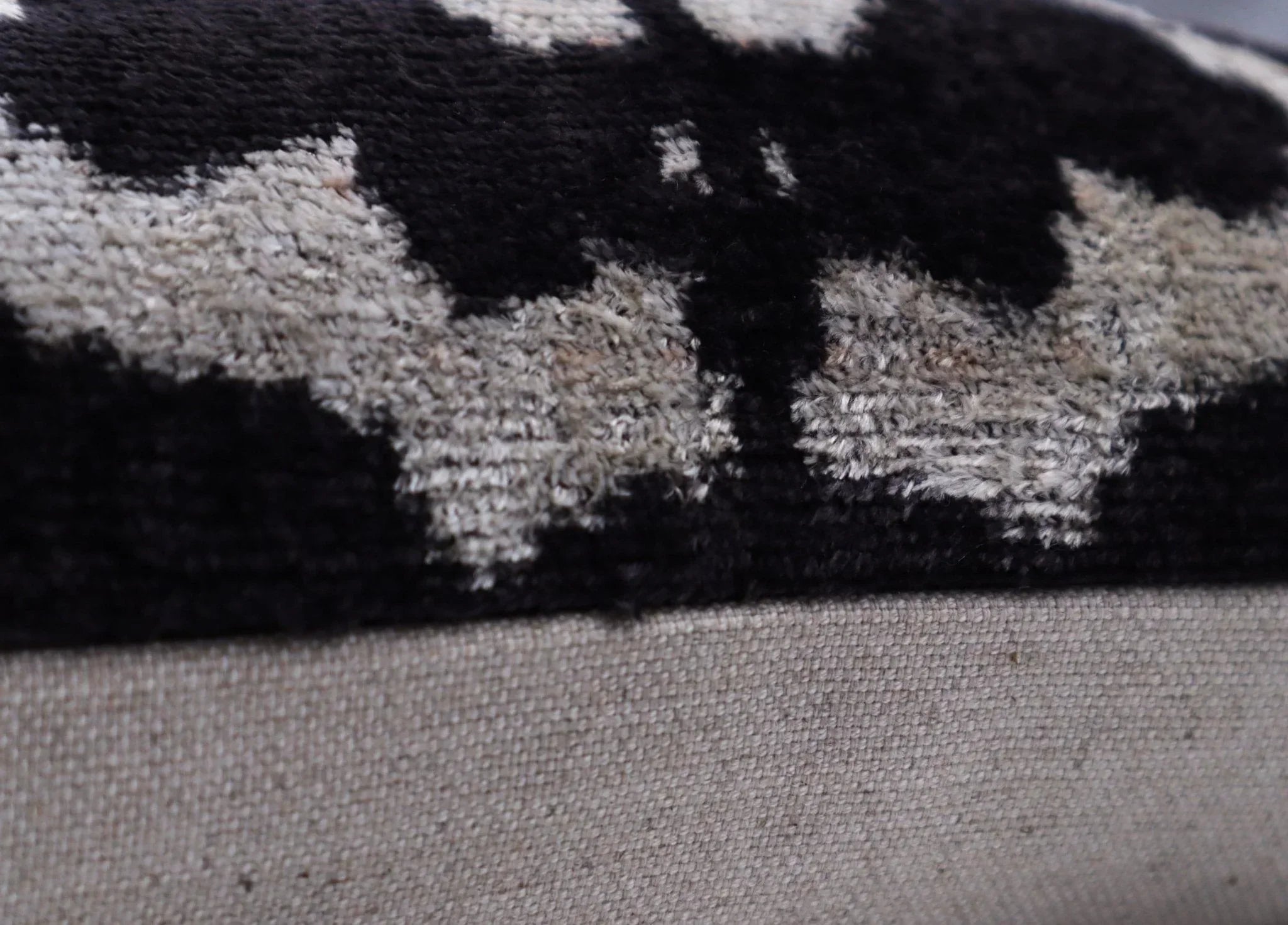 Canvello Black And White Throw Pillow | 16 x 16 in (40 x 40 cm) Canvello