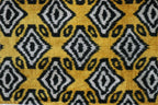 Canvello Black and Yellow Throw Pillows for Couch with Down Insert - 16x24 in, side view - House Of Avana
