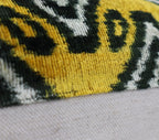 Canvello Black and Yellow Throw Pillows for Couch with Down Insert - 16x24 in, top view - House Of Avana
