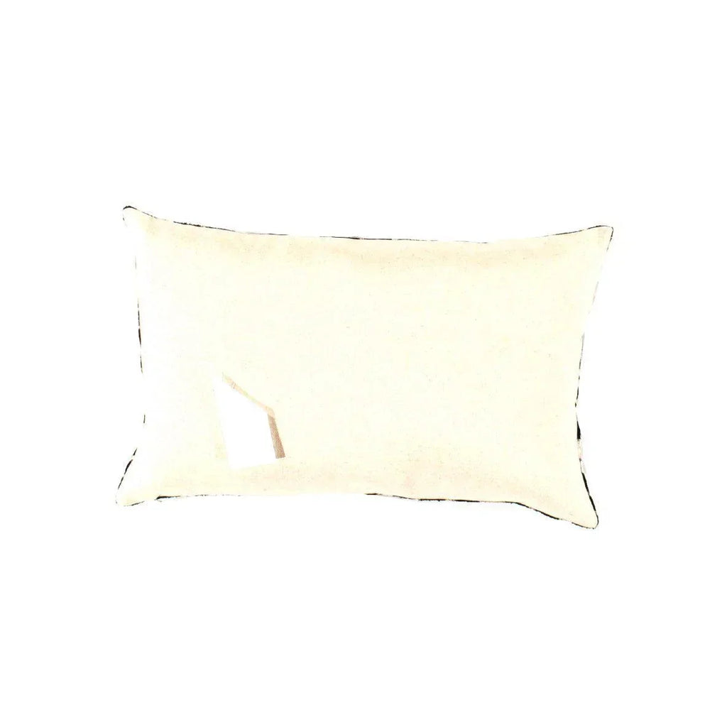 Canvello Black & Blue Silk Ikat Pillows - TI 156 Canvello
